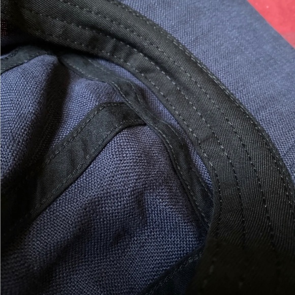 Supreme 100% Linen 5 panel Camp Hat Made In Italy Navy Blue 2021 - Picture 6 of 8